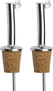 Westmark 2 Spirituosen-/Öl-/Essig-Ausgießer für Flaschen, mit Kläppchen, mit Luftröhrchen, M…