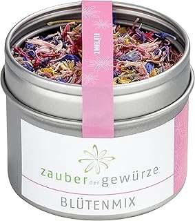 Zauber der Gewürze | Blütenmix, Blütenmischung getrocknet, essbar, Blütenmix Gewürz farbenfr…