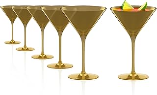 Stölzle Lausitz Elements Cocktailgläser Gold 6er-Set 240 ml – Stilvolle Cocktail Gläser idea…