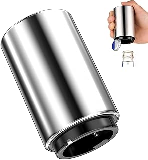 Rseuphiee Automatischer Flaschenöffner, Edelstahl Kapselheber Bieröffner, Bottle Opener mit Mag…