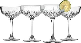 Pasabahce Glas Timeless Packung 4 Cups Champagne CL 27, 4 Einheiten, 1000 ml