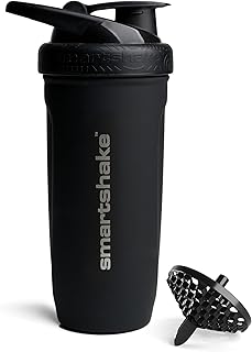 Smartshake Reforce Edelstahl-Protein-Shakerflasche 900 ml | 30 oz – Auslaufsicherer Schraubversch…