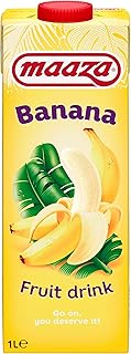 Maaza Banana Fruit Drink, Bananen Fruchtsaft zum Genießen, 6x1l