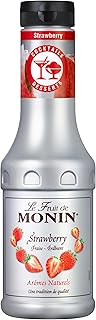 Monin Le Fruit Erdbeere – FruchtPüree Mix Erdbeere (1 x 0,5l) – Erdbeerpüree & Fruchtzubereit…