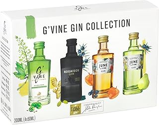 G’VINE Gin Collection (4 x 50ml) – Probierset mit 4 einzigartigen Gin-Sorten aus Frankreich –…