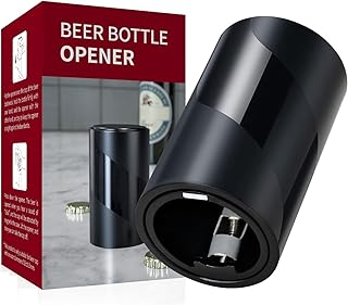 Automatischer Flaschenöffner/Kapselheber mit Magnet, Zum Öffnen von Kronkorken-Flaschen, Push&P…