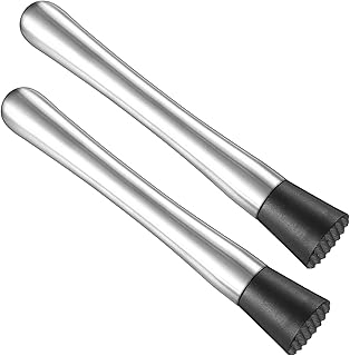 2 STK Cocktail Stößel, Cocktail Stössel, Edelstahl Cocktailstößel, Stößel für Cocktail Zu…