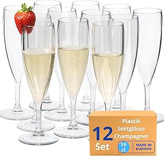 Plastik Sektgläser Champagner cocktailgläser kunststoff Unzerbrechliche | Sektgläsern hartplas…