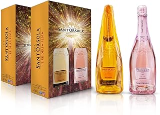 Sant’Orsola Prosecco D.O.C. Millesimato + Prosecco D.O.C. Rosè Schaumwein in Geschenkbox (2 x 0….