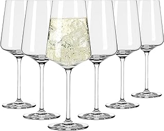RITZENHOFF 6301002 Weißweinglas 400 ml – Serie Lichtweiss – 6 Stück im Geschenk-Set – stilvoll-…